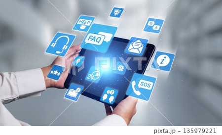 Online help and FAQ customer support service Gist 135979221