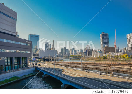 大阪市 天満橋周辺の街並み 大阪市 天満橋周辺の街並み 135979477