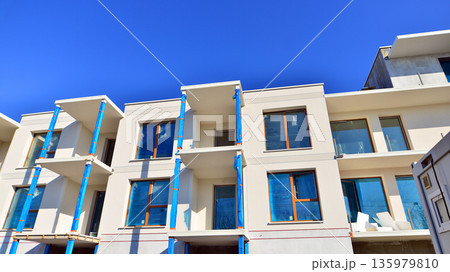 New multistory apartment buildings under construction New multistory apartment buildings under construction 135979810