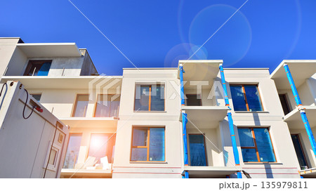 New multistory apartment buildings under construction New multistory apartment buildings under construction 135979811