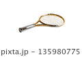 Badminton rackets and shuttlecocks, sports equipment on a white background. 135980775