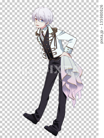 A cute boy wearing an idol costume A cute boy wearing an idol costume 135980826
