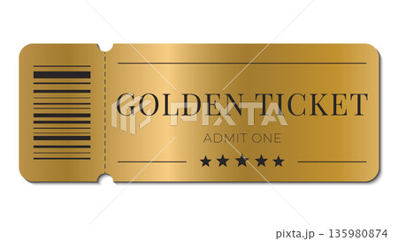 golden ticket template 135980874