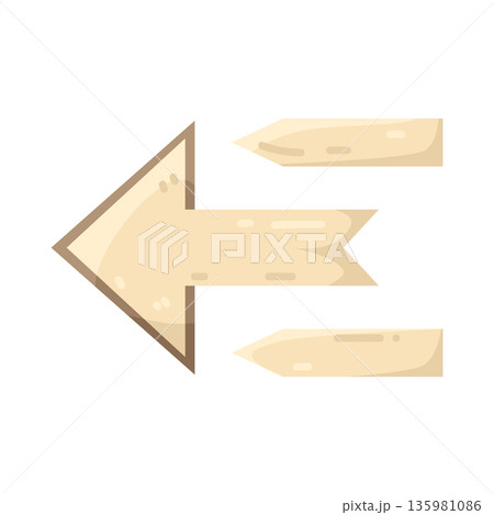 Illustration of arrow pointing up 135981086