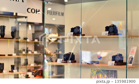 Warsaw, Poland. 6 November 2025. Interior of Cyfrowe.pl. Movie and photography equipment store. Warsaw, Poland. 6 November 2025. Interior of Cyfrowe.pl. Movie and photography equipment store. 135981900