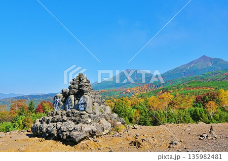 十勝岳望岳台の絶景 十勝岳望岳台の絶景 135982481