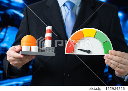 Low energy efficiency of an industrial enterprise. Low productivity and few contracts. Low profits. High environmental pollution. Industrial risk signal, sustainability failure and cost pressure. Low energy efficiency of an industrial enterprise. Low productivity and few contracts. Low profits. High environmental pollution. Industrial risk signal, sustainability failure and cost pressure. 135984226
