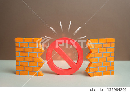 There's an urgent need for a ban. Restrictions and outlawing. Sanctions and measures. Regulatory intervention concept, public safety response and enforcement of strict policy There's an urgent need for a ban. Restrictions and outlawing. Sanctions and measures. Regulatory intervention concept, public safety response and enforcement of strict policy 135984291