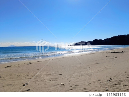 早春の太平洋の風と色 135985158