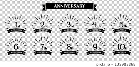 手寫旭日週年紀念1-10週年單色套裝 手寫旭日週年紀念1-10週年單色套裝 135985869