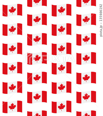 Vector seamless pattern of flat Canada flag Vector seamless pattern of flat Canada flag 135986192
