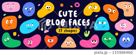 Cute blob elements. Cute blob elements. 135986460