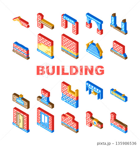 Building various construction elements for architectural design Building various construction elements for architectural design 135986536
