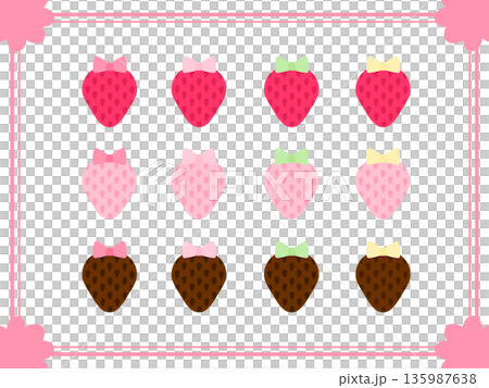 絲帶草莓 135987638