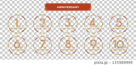 Mizuhiki-style Japanese-style number anniversary set (1st-10th) Mizuhiki-style Japanese-style number anniversary set (1st-10th) 135989999