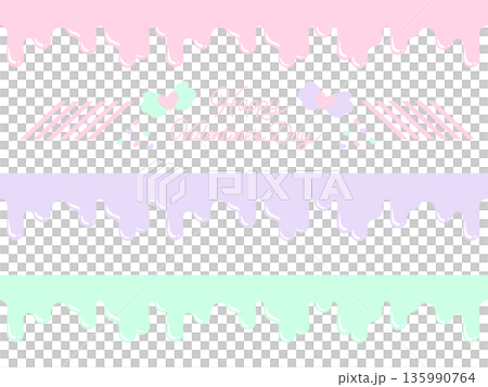 とろけるバレンタインチョコ　ピンク 135990764