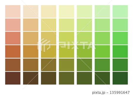 色見本パレットの配列 色見本パレットの配列 135991647