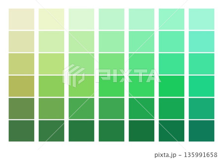 緑色調のカラーパレット 緑色調のカラーパレット 135991658