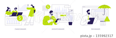 Corporate finance isolated cartoon vector illustrations se 135992317