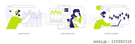 Stock trade isolated cartoon vector illustrations se 135992318