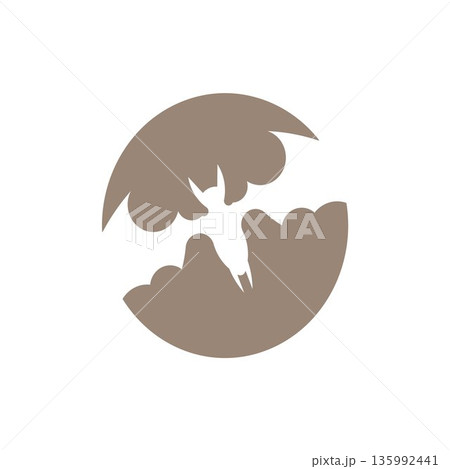 flat icon bat template design trendy flat icon bat template design trendy 135992441