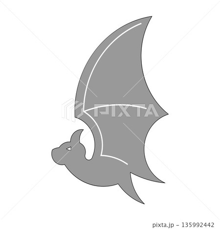 flat icon bat illustration design trendy flat icon bat illustration design trendy 135992442