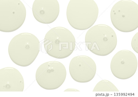 A sample of body serum or moisturizing gel or micellar water. Isolated on white 135992494