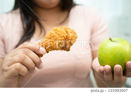 Junk food no good health eating for diet. 135993007