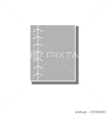 open book with bookmark icon, simple style 135993053