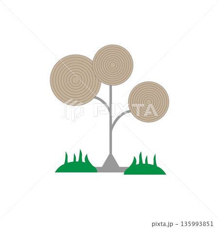 tree with different icons set 135993851