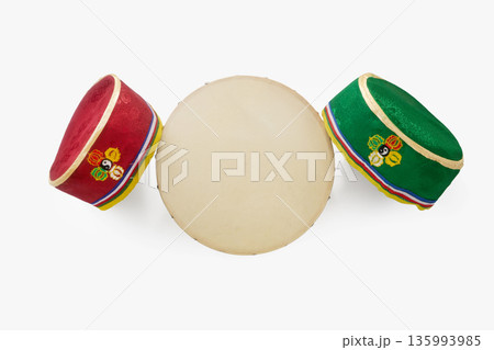 Damphu drum celebrating sonam losar tamang new year festival 135993985