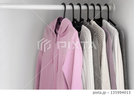 Casual wardrobe with pink hoodie Casual wardrobe with pink hoodie 135994013