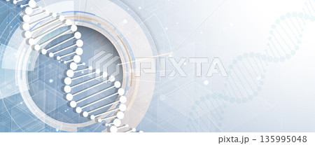 Futuristic science wallpaper, DNA strands, connected neural web Futuristic science wallpaper, DNA strands, connected neural web 135995048