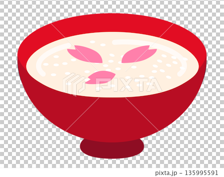 美味しい甘酒のイラスト素材2 美味しい甘酒のイラスト素材2 135995591