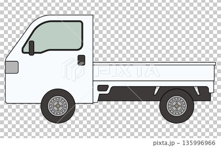 軽トラックのベクターイラスト 軽トラックのベクターイラスト 135996966