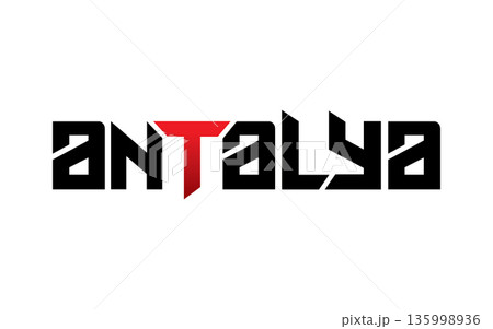 Antalya typography design vector, for t-shirt, poster and other uses Antalya typography design vector, for t-shirt, poster and other uses 135998936