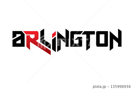 Arlington typography design vector, for t-shirt, poster and other uses 135998938
