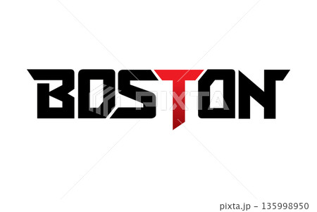 Boston typography design vector, for t-shirt, poster and other uses 135998950