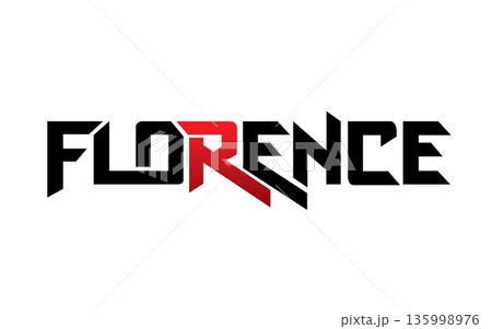 Florence typography design vector, for t-shirt, poster and other uses 135998976