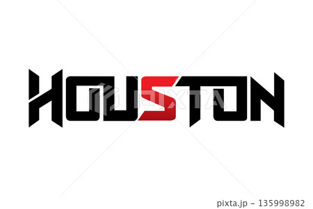 Houston typography design vector, for t-shirt, poster and other uses 135998982