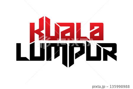 Kuala Lumpur typography design vector, for t-shirt, poster and other uses Kuala Lumpur typography design vector, for t-shirt, poster and other uses 135998988