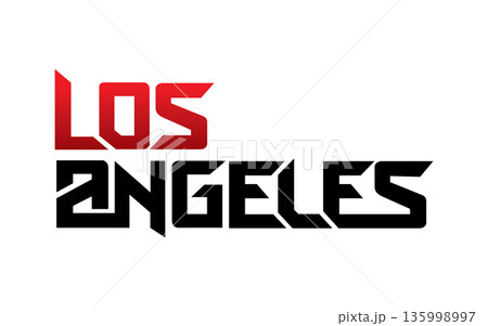 Los Angeles typography design vector, for t-shirt, poster and other uses Los Angeles typography design vector, for t-shirt, poster and other uses 135998997