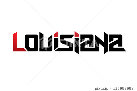 Louisiana typography design vector, for t-shirt, poster and other uses Louisiana typography design vector, for t-shirt, poster and other uses 135998998