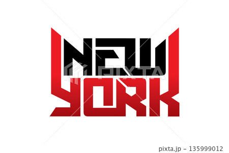 New York typography design vector, for t-shirt, poster and other uses New York typography design vector, for t-shirt, poster and other uses 135999012