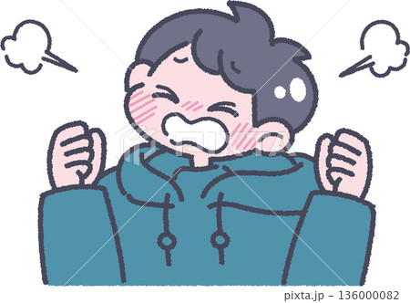 男の子と気持ちのイラスト 悔しい 男の子と気持ちのイラスト 悔しい 136000082