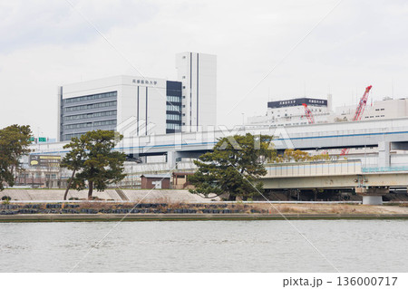 武庫川河川敷から見た風景 武庫川河川敷から見た風景 136000717