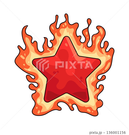 illustration of Fire Star 136001156