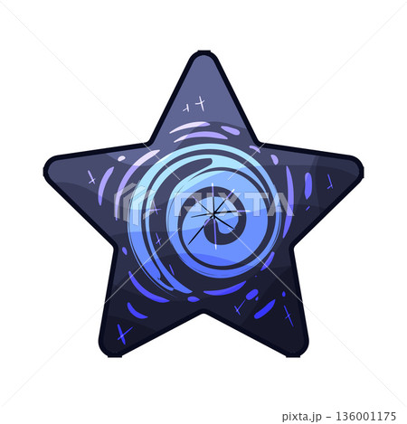 illustration of spiral star 136001175