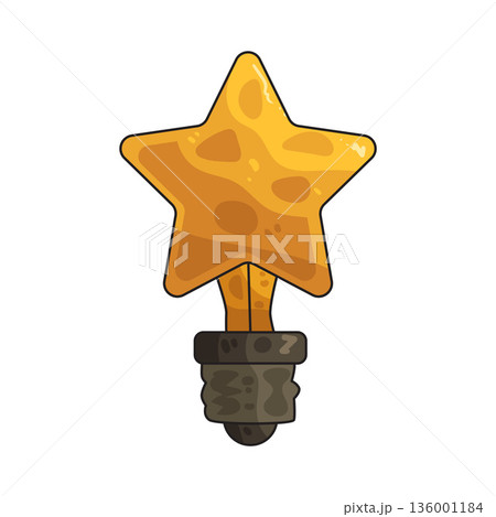 illustration of Star Lightbulb 136001184