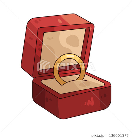 illustration of Proposal ring box illustration of Proposal ring box 136001575